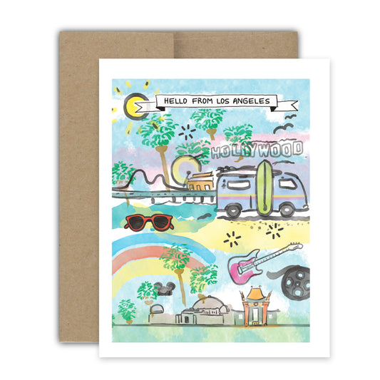 Hello From Los Angeles Card