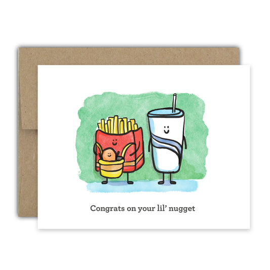Little Nugget Baby Card