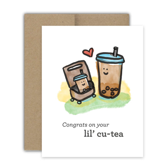 Cu-Tea Baby Card