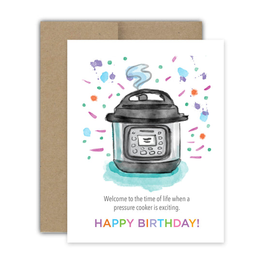 Pressure Cooker Birthday Card