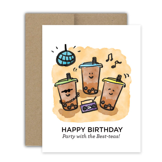 Party with Best-Teas Birthday Card