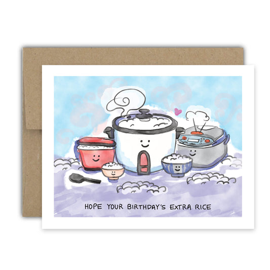 Extra Rice Birthday Card