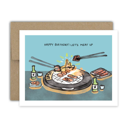 Birthday Meat Up Card