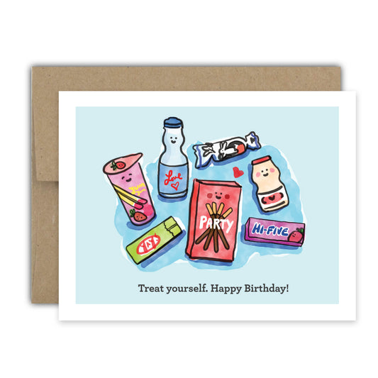 Treat Yourself Birthday Card
