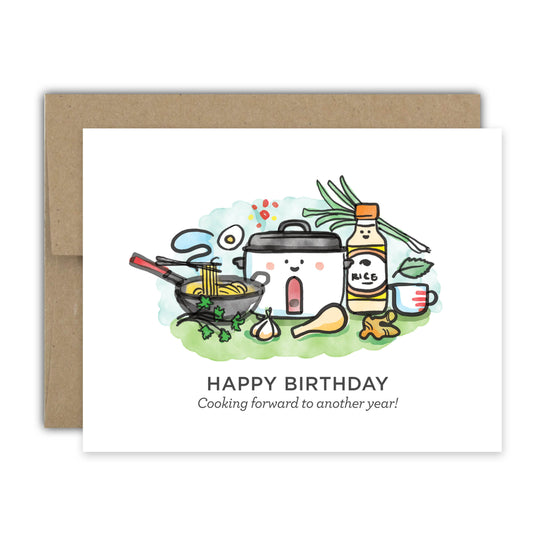 Cooking Forward Birthday Card