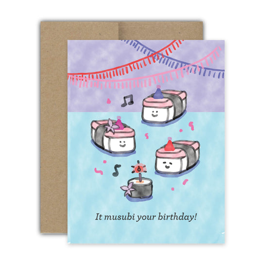 Musubi Birthday Card