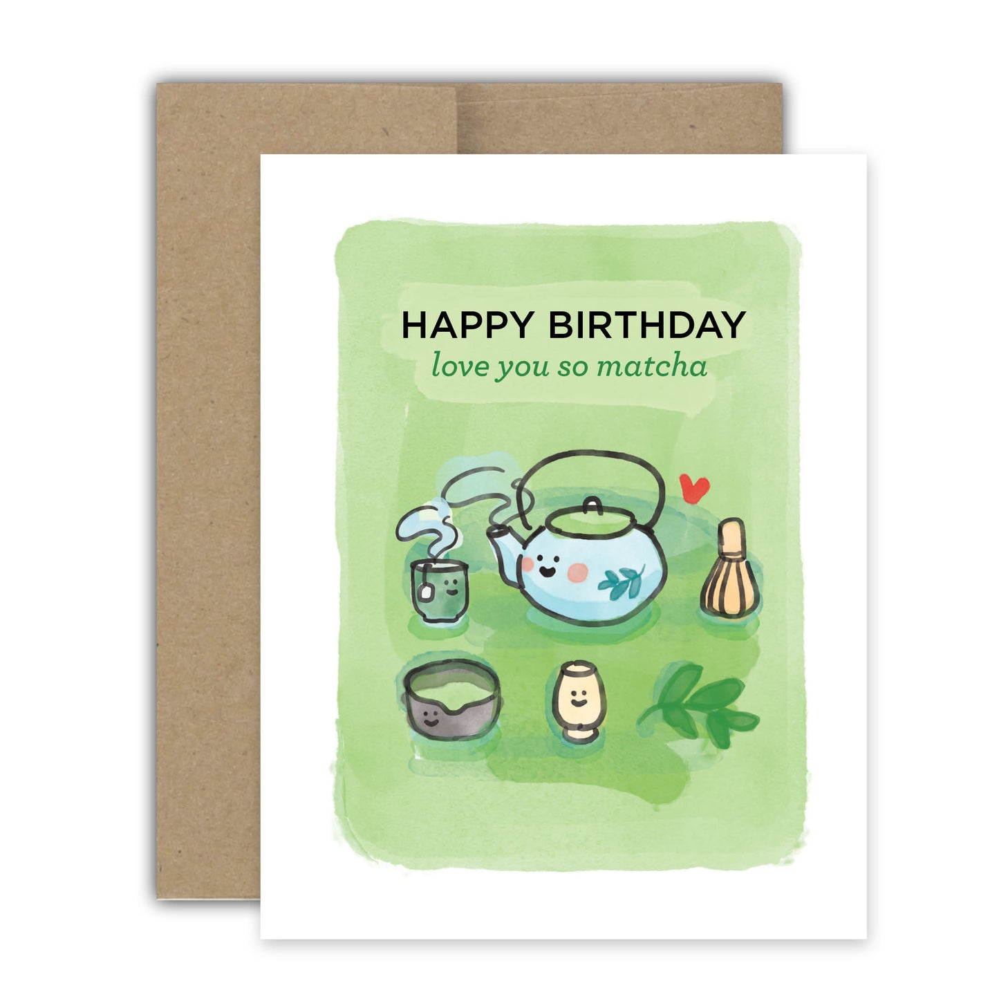 Matcha Birthday Card