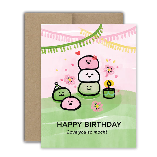 Mochi Birthday Card