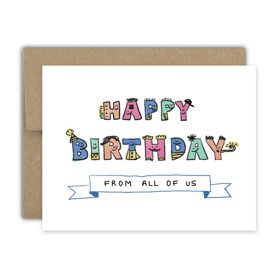 From All of Us Birthday Card