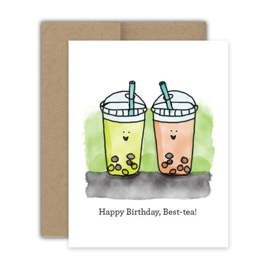 Best-Tea Birthday Card