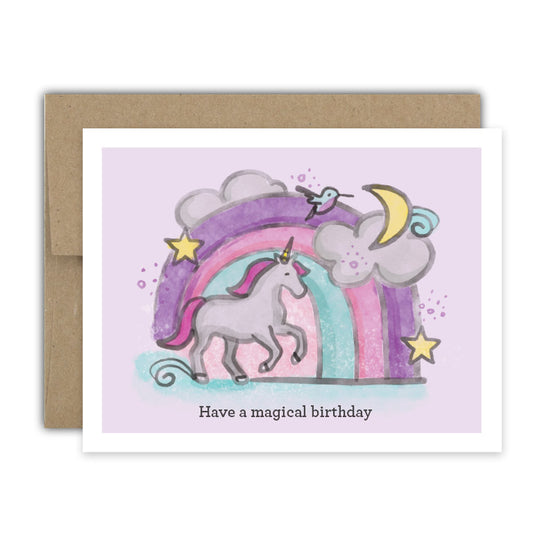 Magical Unicorn Birthday Card