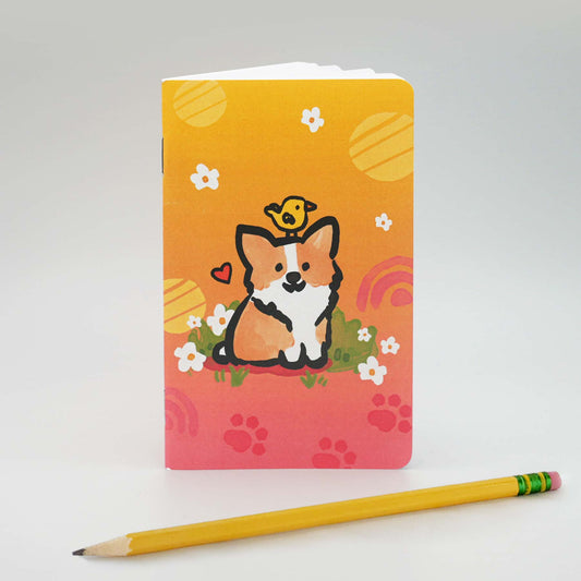 Corgi Bird Pocket Notebook
