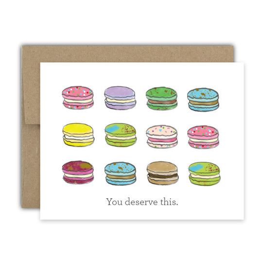 Macaron You Deserve This Card