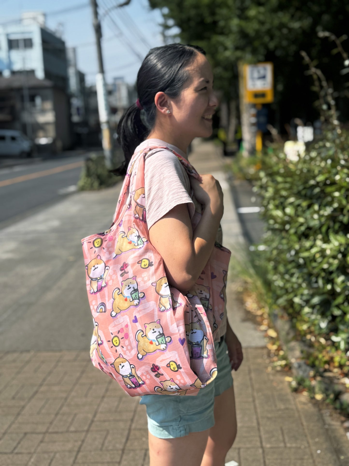 Shiba Boba Foldable Bag