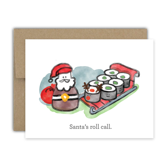 Santa Roll Call Card