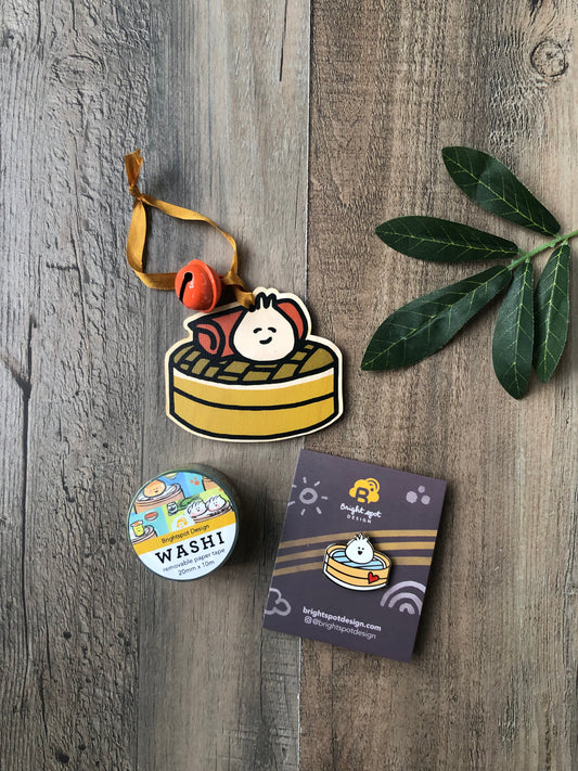 Dumpling Ornament Gift Set