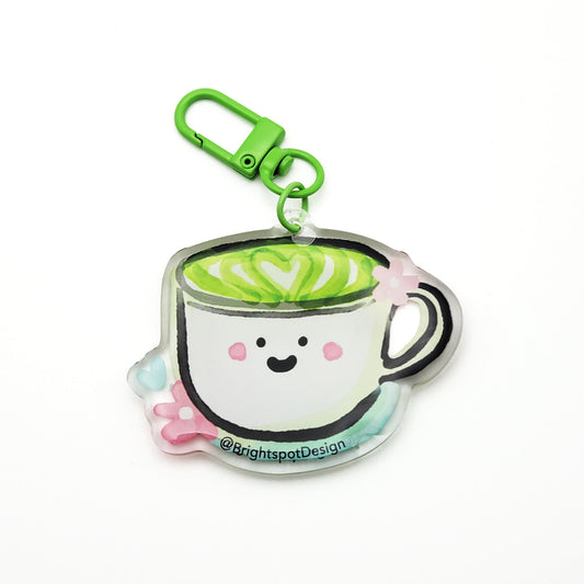 Matcha Latte Keychain
