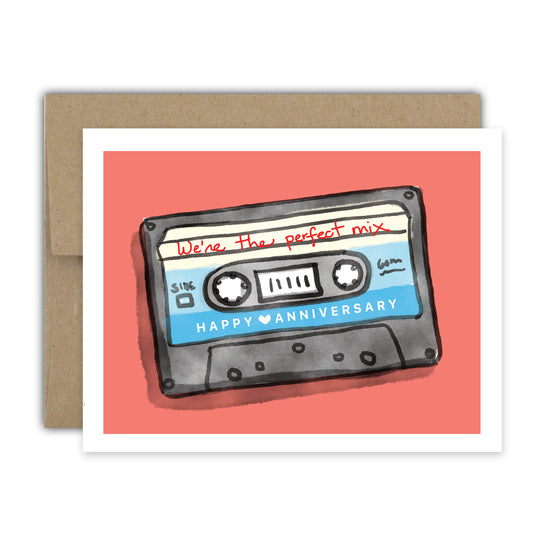 Perfect Mix Tape Anniversary Card