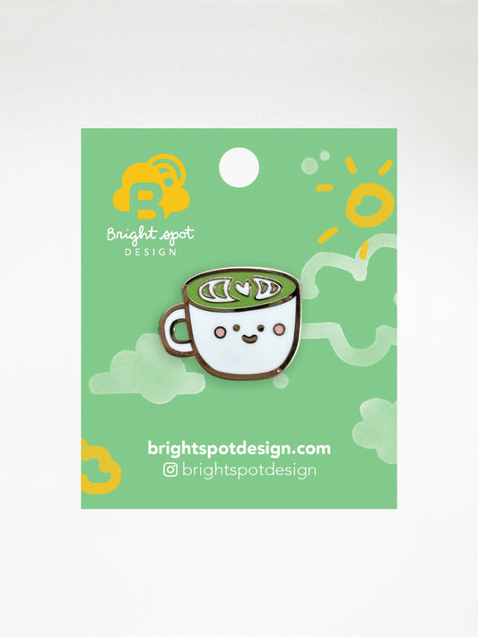 Matcha Enamel Pin