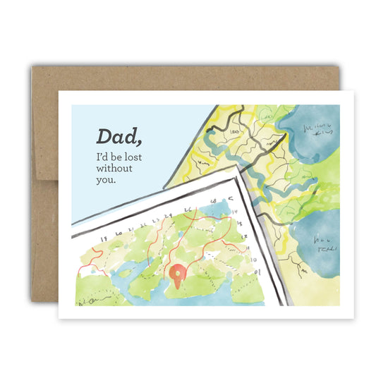 Dad Lost Without You Card
