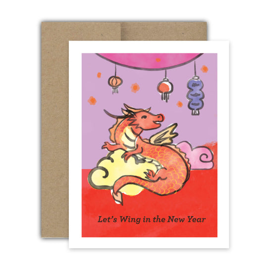 Wing in the New Year Card
