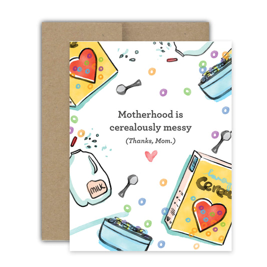 Mom Cerealously Thanks Card
