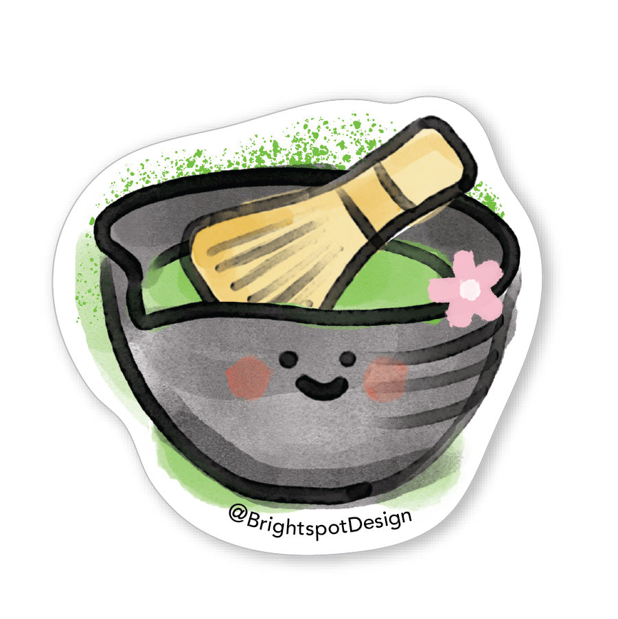 Matcha Whisk Sticker