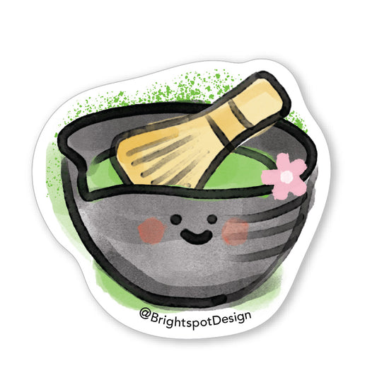 Matcha Whisk Sticker