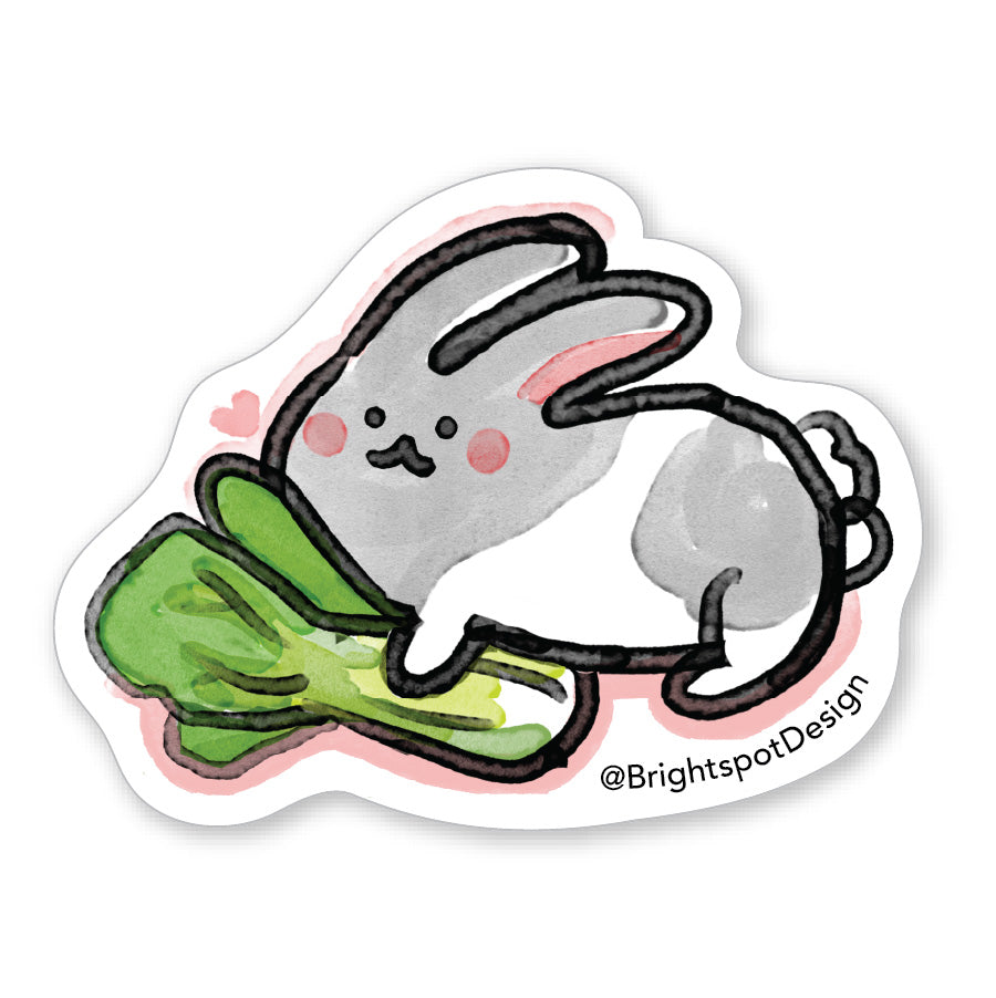Bunny Bok Choy Sticker