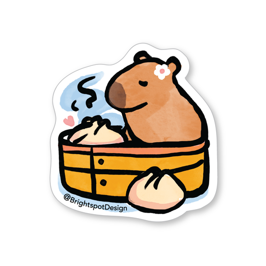 Capybara Dumpling Sticker