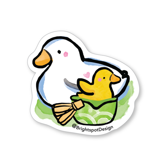Duck Matcha Sticker