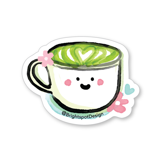 Matcha Latte Sticker