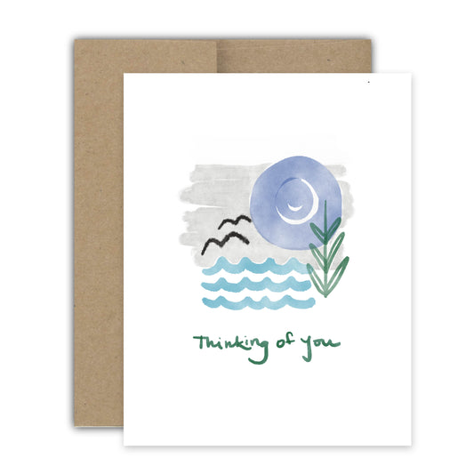 Beach Thinking of You Card
