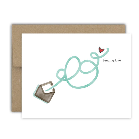 Letter Sending Love Card