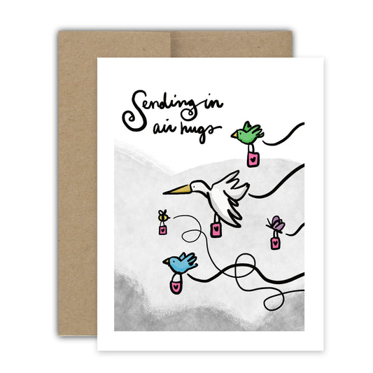 Sending Air Hugs Card