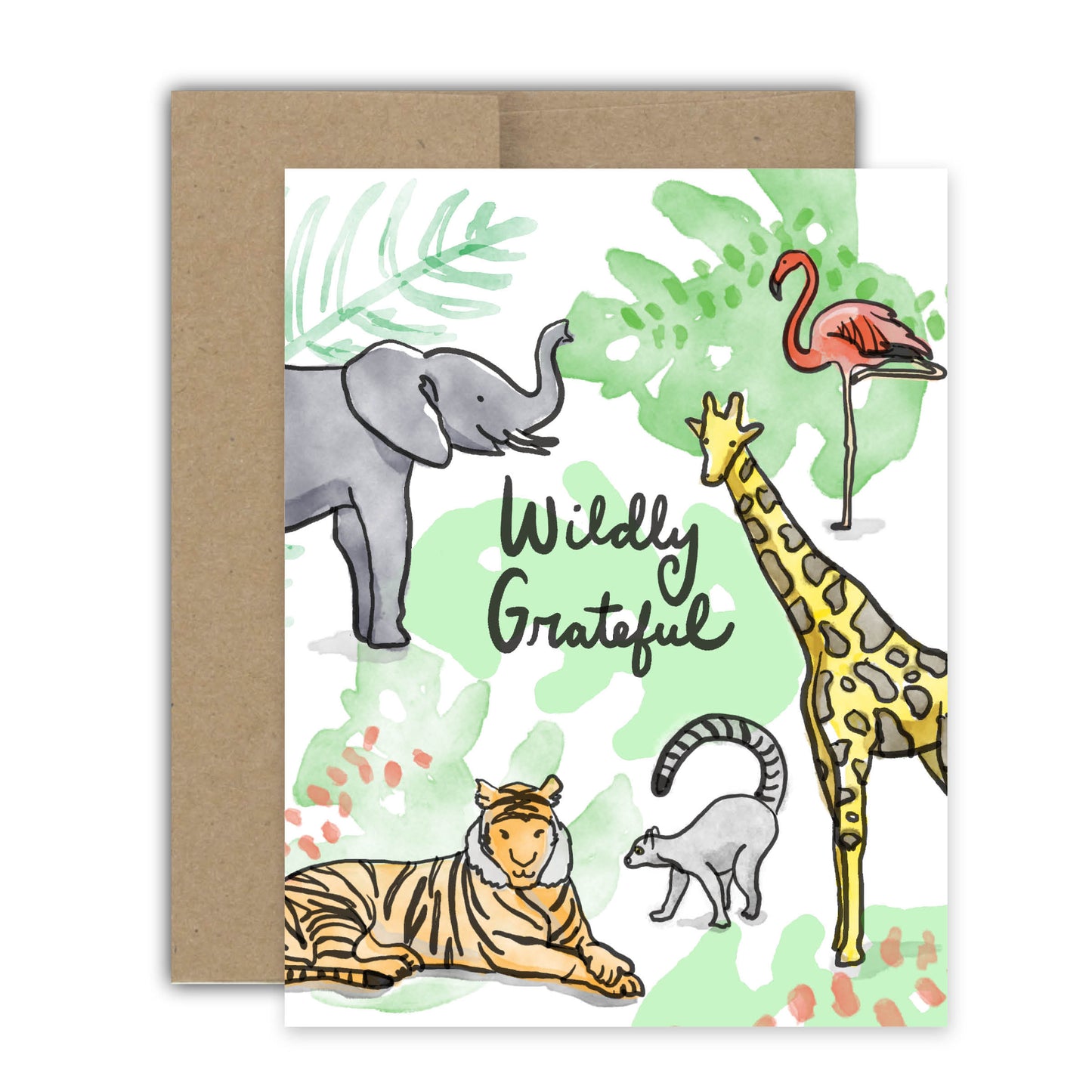 Wildly Grateful Thank You Card