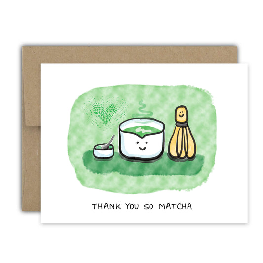 Matcha Thanks Card
