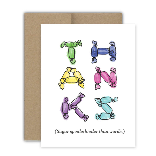 Sugar Thank You Card