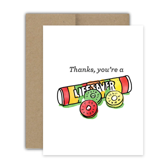 Lifesaver Thank You Card