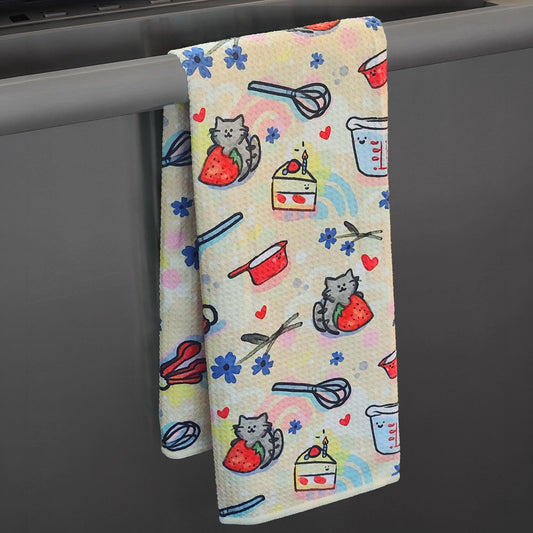 Purrfect Baking Buddy Kitchen Towel