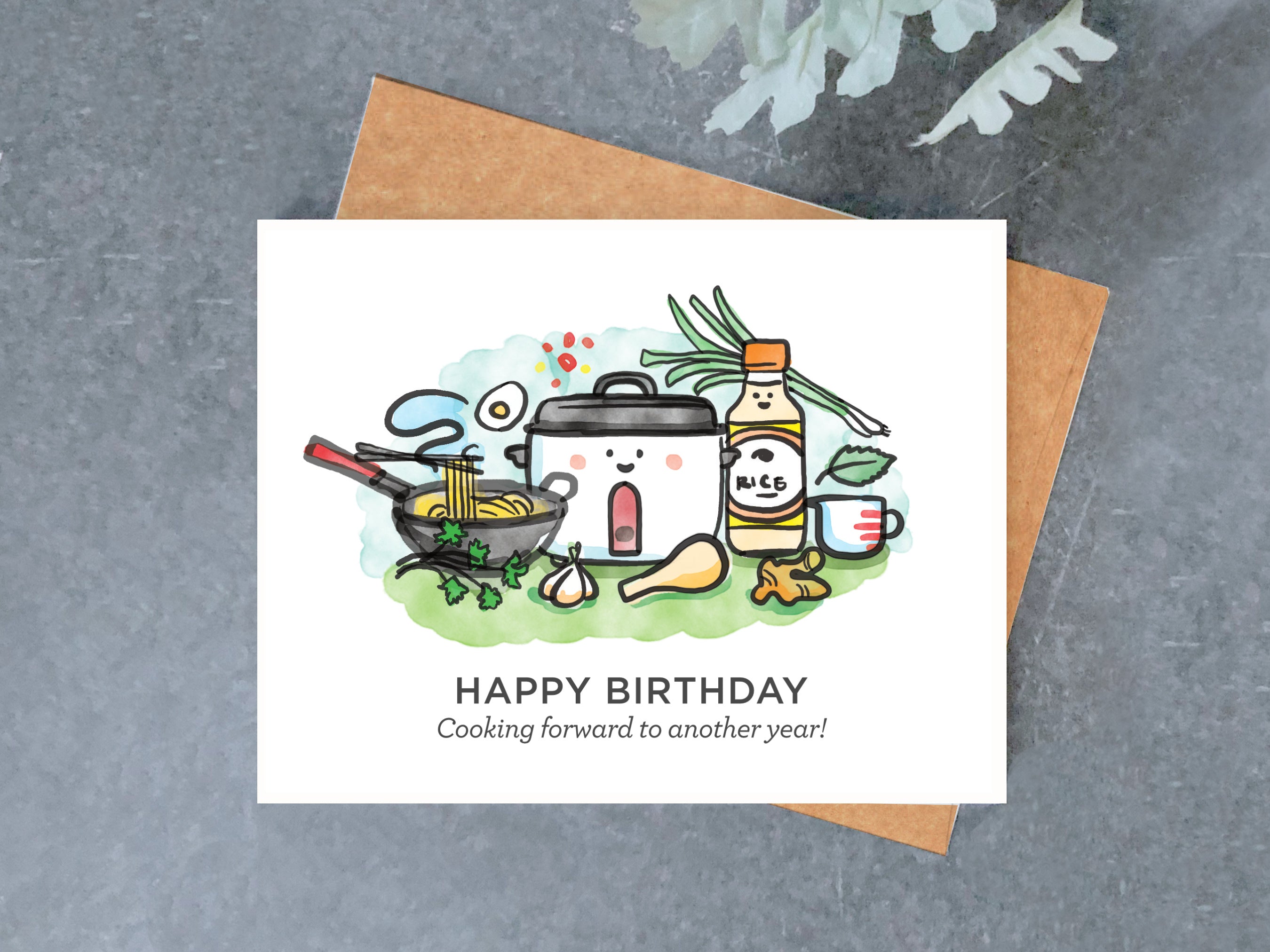 Cooking Forward Birthday Card Brightspot Design cooking-forward-birthday-card-brightspot-design