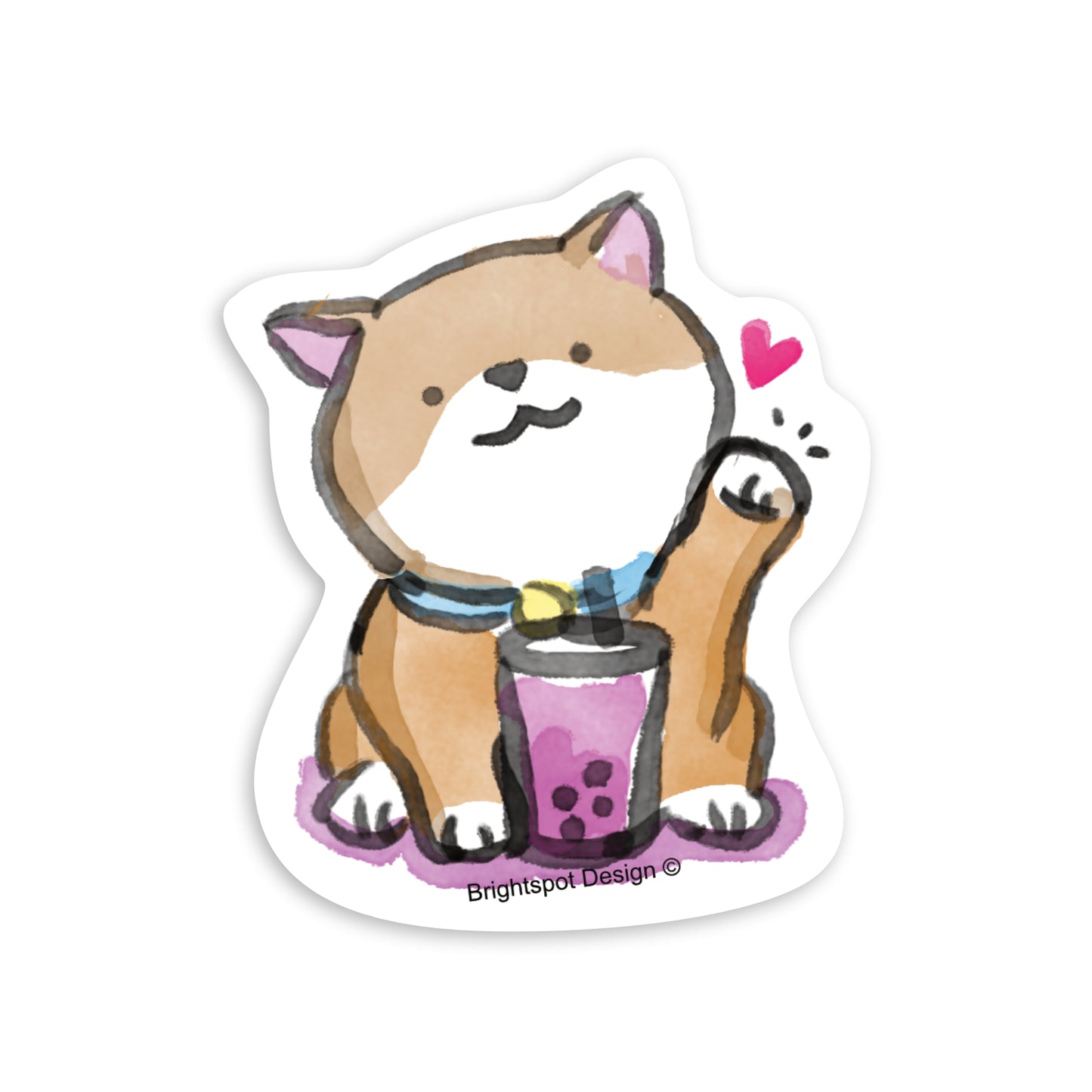 Dog Boba Sticker