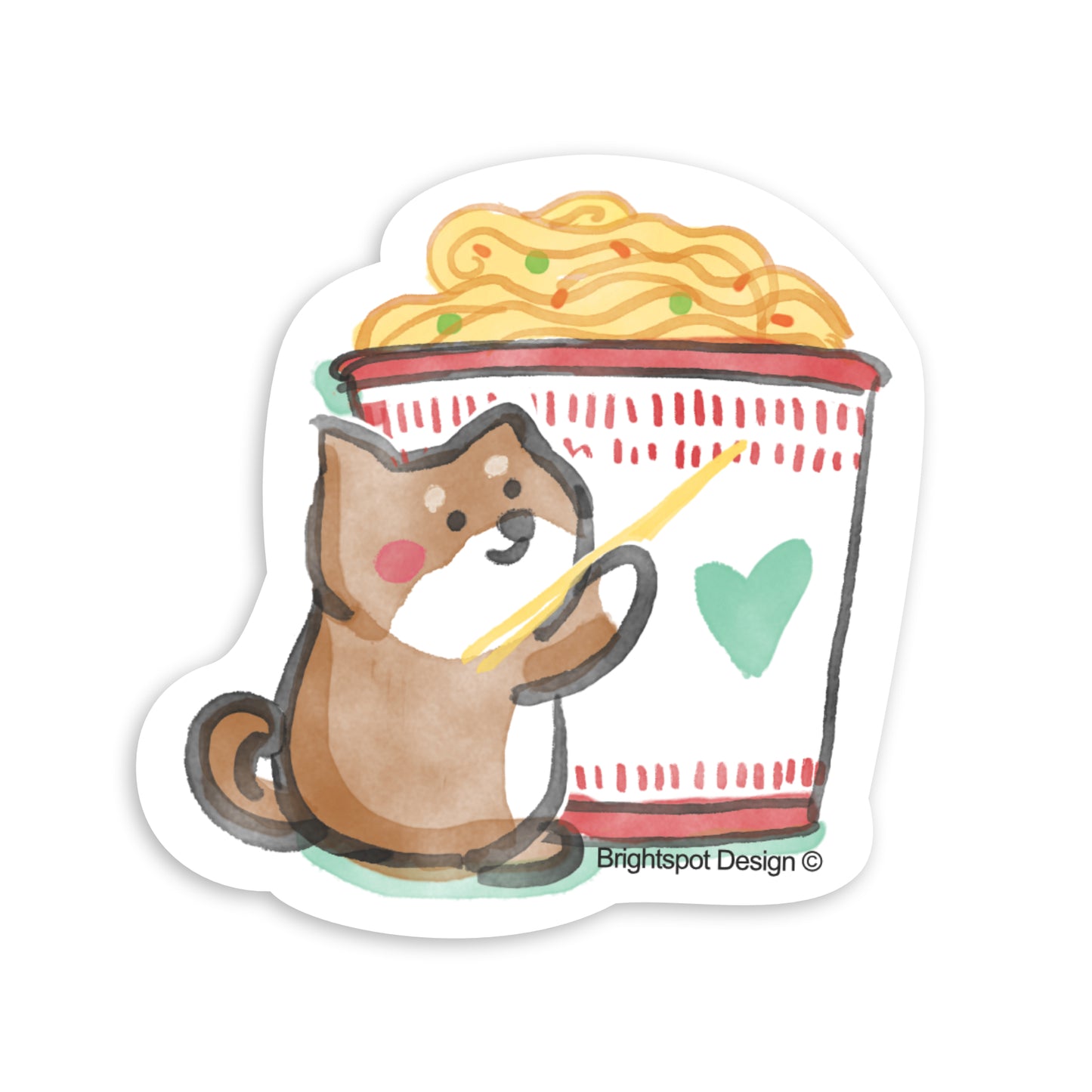 Dog Ramen Sticker