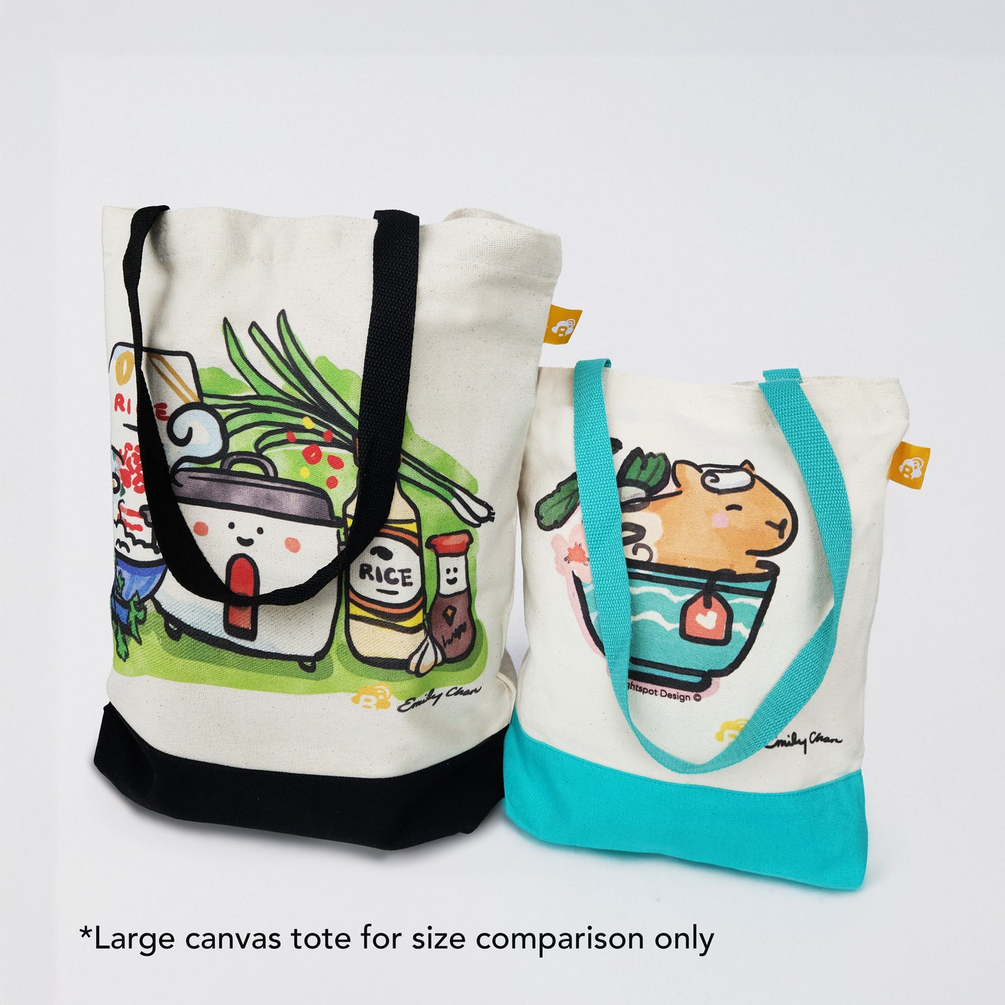 Capybara Teacup Mini Canvas Tote Bag