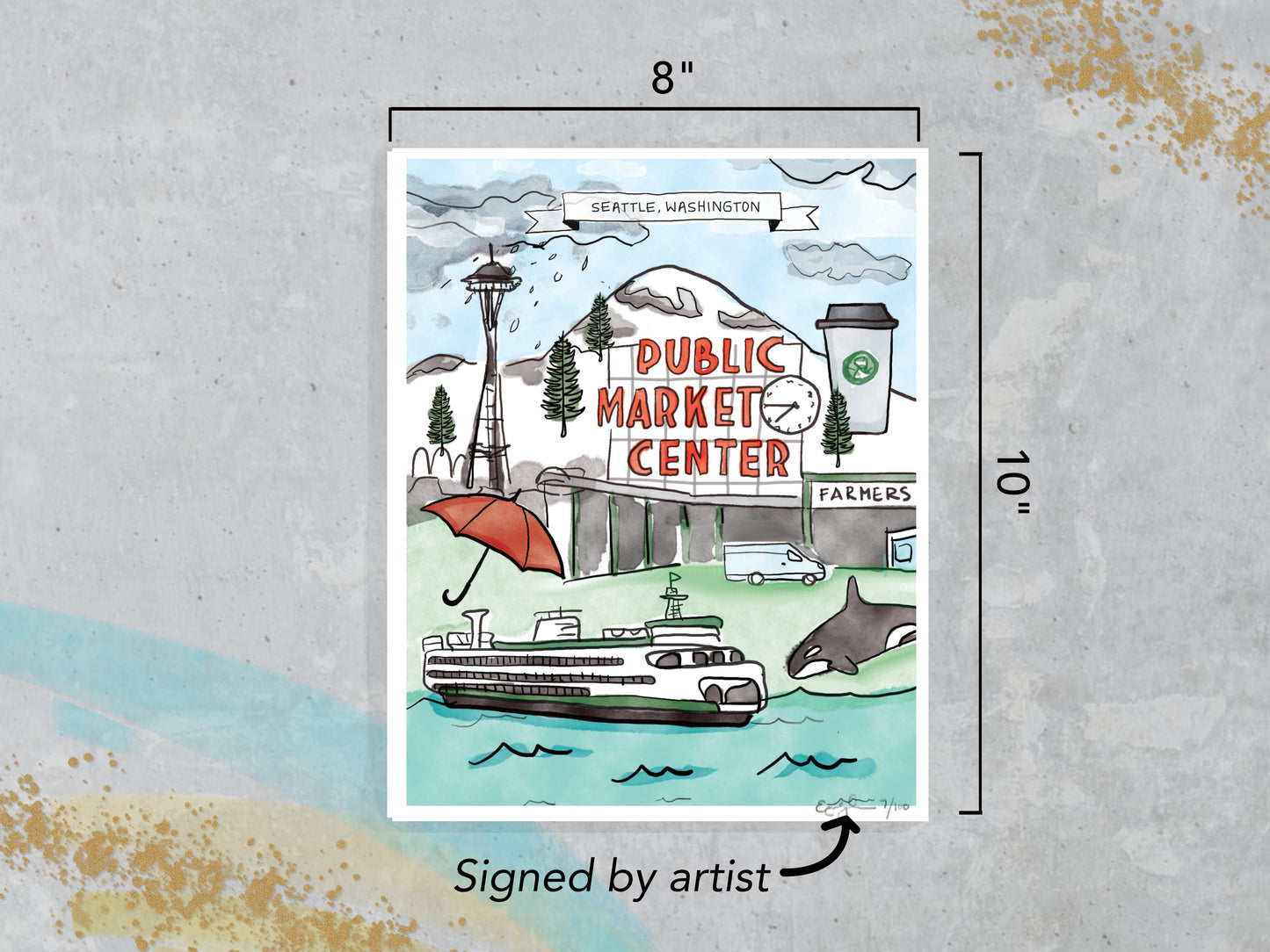 Seattle Icons Art Print