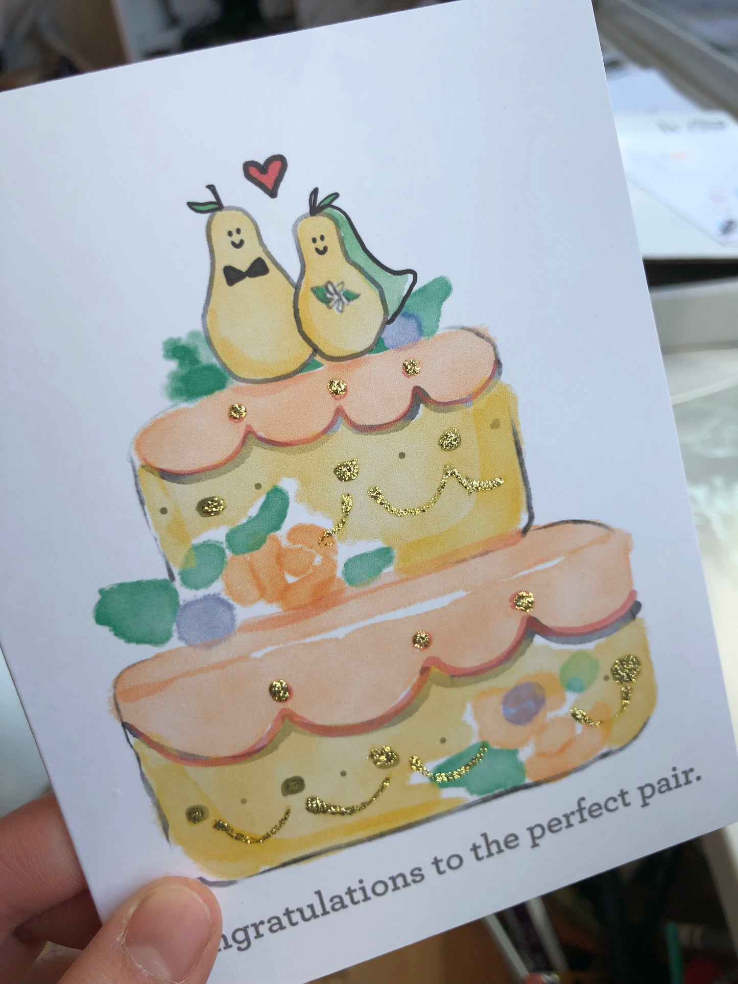 Perfect Pair Wedding Card