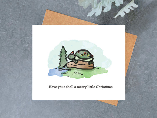Turtle Christmas Card