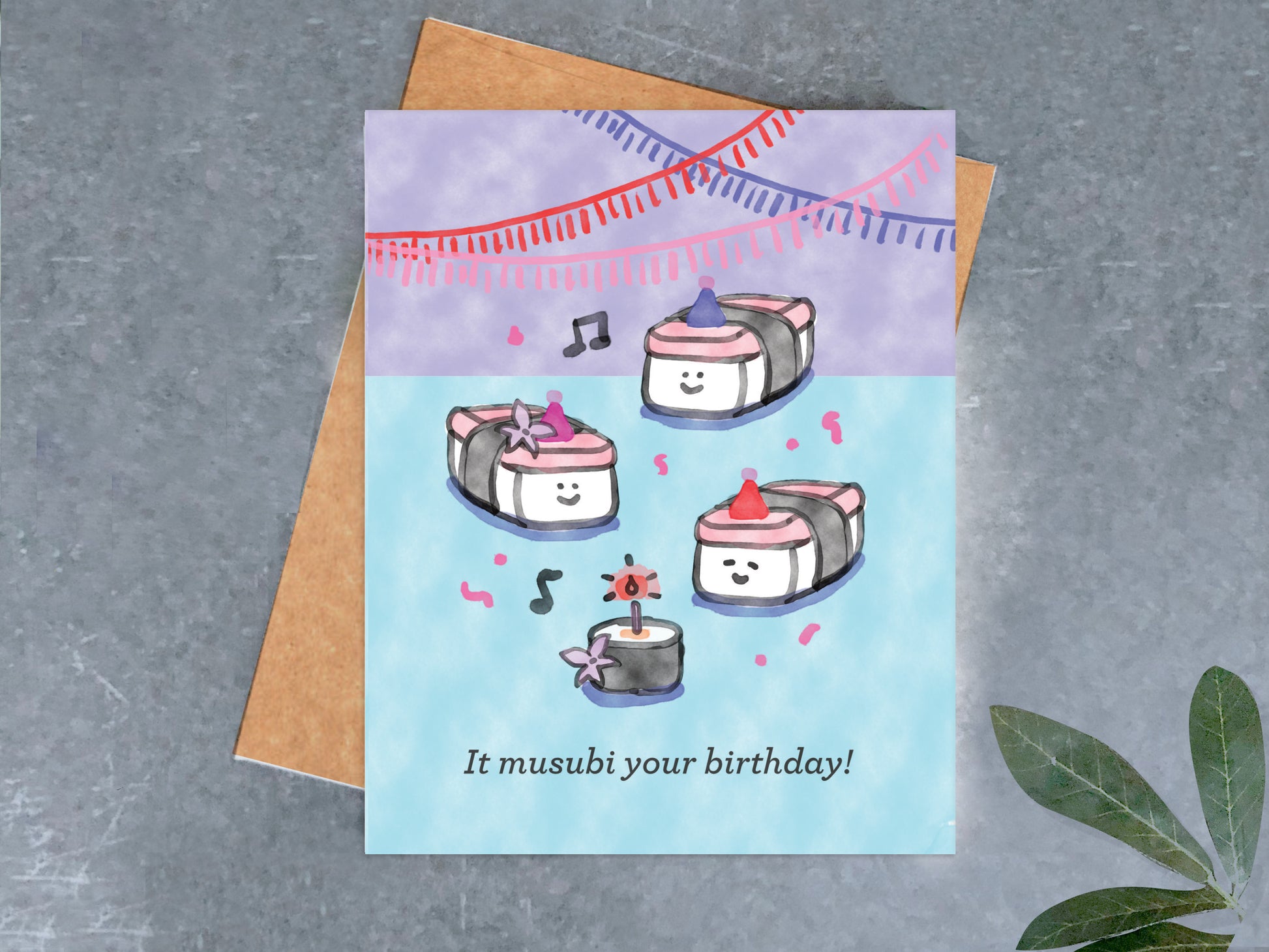 Musubi Birthday Card – Brightspot Design
