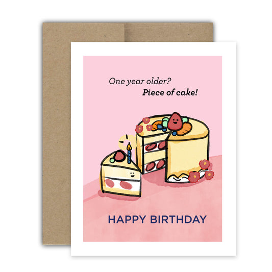 Piece Cake Birthday Card
