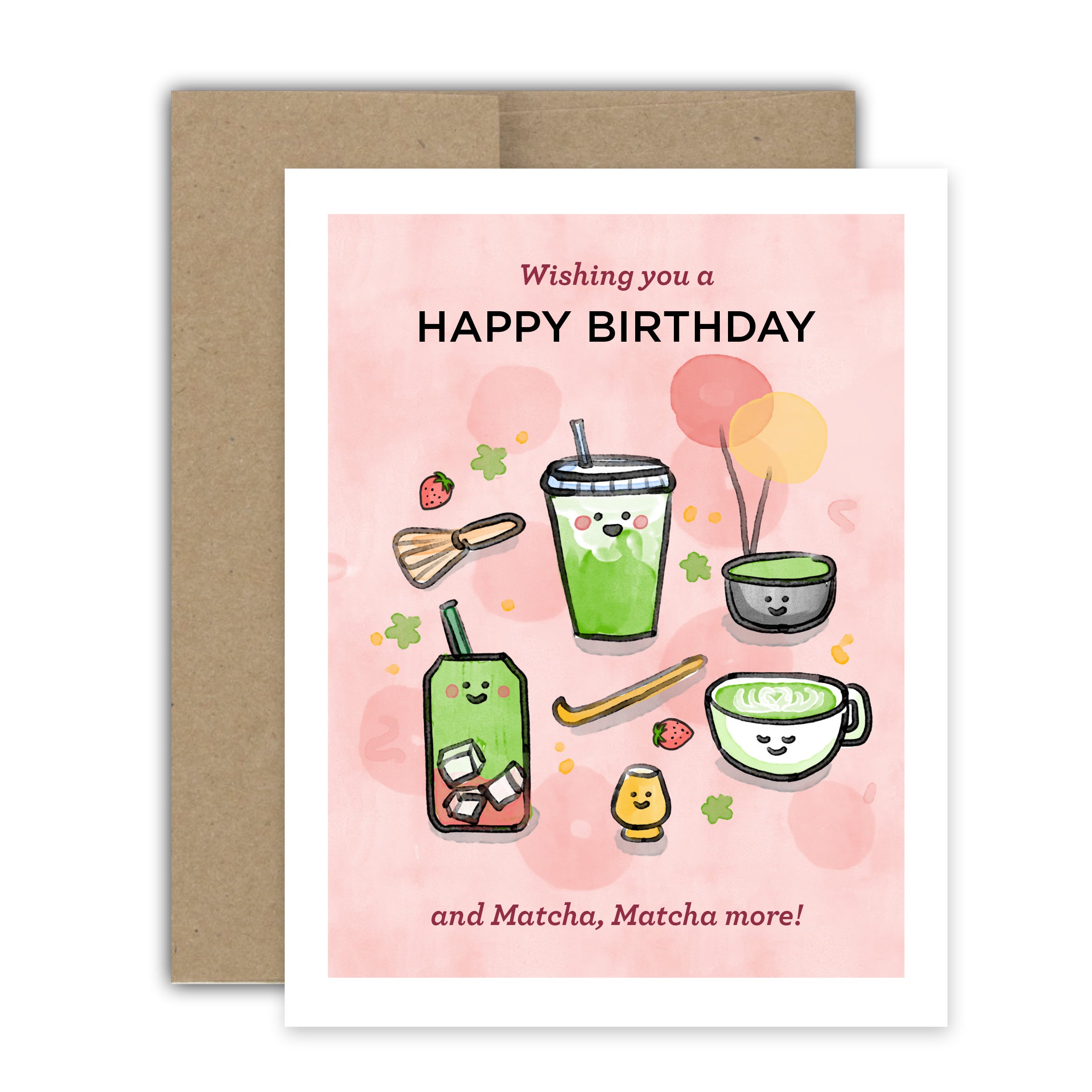 Matcha More Birthday Card – Brightspot Design